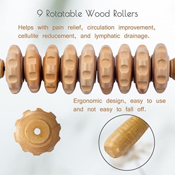 Wood Therapy Massage Roller for Body Shaping Relief