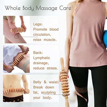 Wood Therapy Massage Roller for Body Shaping Relief