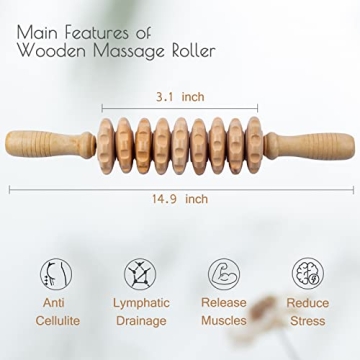 Wood Therapy Massage Roller for Body Shaping Relief