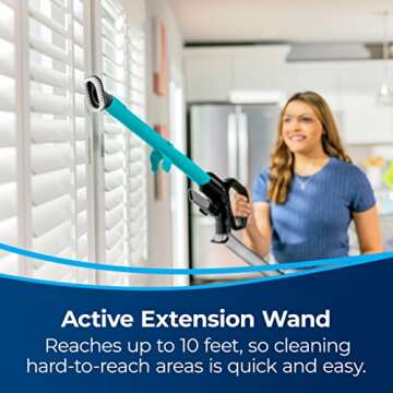 Bissell CleanView Rewind Upright Bagless Vacuum with Automatic Cord Rewind & Active Wand, 3534