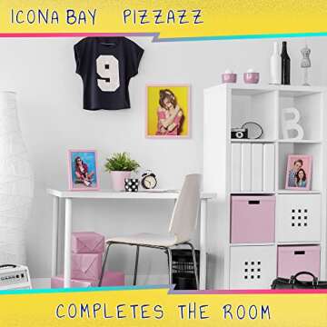 Icona Bay 4x6 Picture Frame, Pastel Pink Colored Solid Wood Scandinavian Style Frame for Photo, Pizzazz Collection