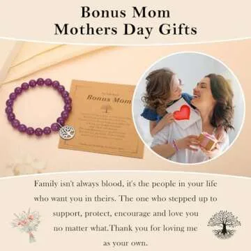 Bonus Mom Bracelet Gift for Mother's Day and Birthdays