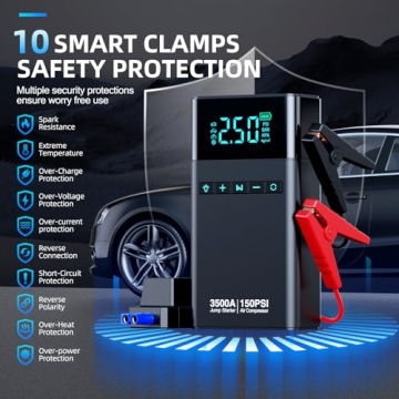 CZKBG 3500A Jump Starter & Air Compressor