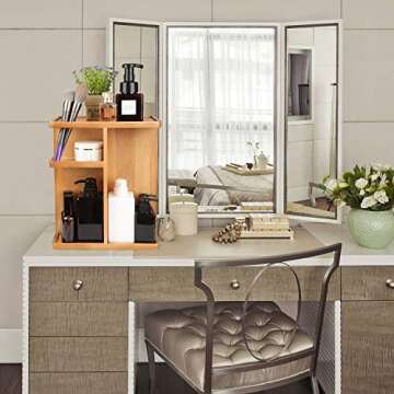 Eitida 360-Degree Rotating Makeup Organize with Large Capacity Adjustable Multifunctional Cosmetic Storage,Display for Cosmetics Skincare Perfume,Great for Countertop,Vanity,Toiletries,Desk