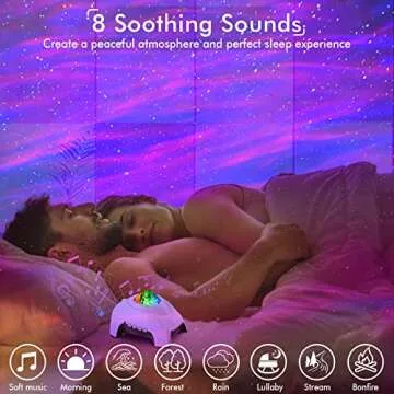 Rossetta Star Projector, Galaxy Projector for Bedroom, Bluetooth Speaker and White Noise Aurora Projector, Night Light Projector for Kids Adults Gaming Room, Home Theater, Ceiling, Room Decor