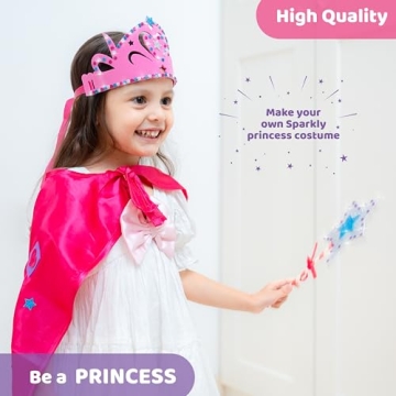 jackinthebox Princess Arts and Crafts Kit for Girls 5-8