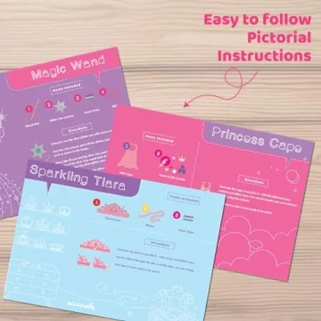 jackinthebox Princess Arts and Crafts Kit for Girls 5-8