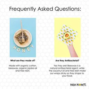 Eco-Friendly Beeswax Food Wraps Set - Sustainable Solution