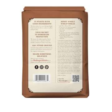 Bob's Red Mill, Organic Flour, Whole Wheat, 5 lb