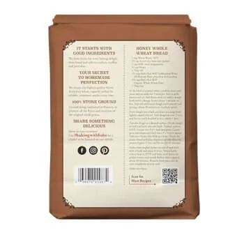 Bob's Red Mill, Organic Flour, Whole Wheat, 5 lb