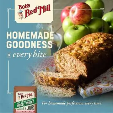 Bob's Red Mill, Organic Flour, Whole Wheat, 5 lb