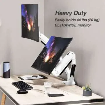 Dual Monitor Arm Desk Mount for 13" to 43" Screens
