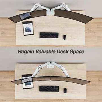 Dual Monitor Arm Desk Mount for 13" to 43" Screens