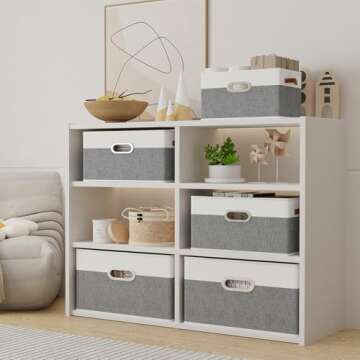 Stylish Yawinhe Foldable Storage Baskets for Easy Organization