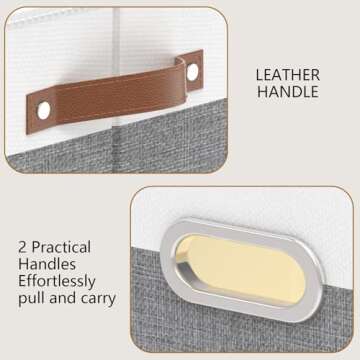 Stylish Yawinhe Foldable Storage Baskets for Easy Organization