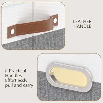 Stylish Yawinhe Foldable Storage Baskets for Easy Organization