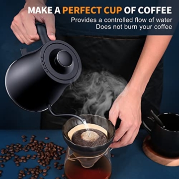 Ulalov Electric Gooseneck Kettle Fast Boiling for Coffee Tea