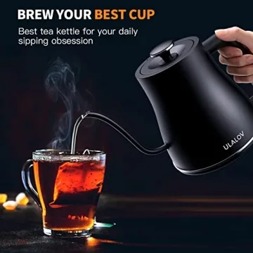 Ulalov Electric Gooseneck Kettle Fast Boiling for Coffee Tea