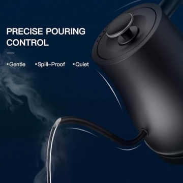 Ulalov Electric Gooseneck Kettle Fast Boiling for Coffee Tea