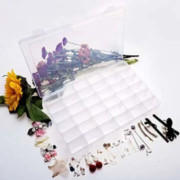Gospire 36 Grids Clear Organizer - Stackable and Durable