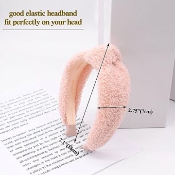 Stylish BEGOOD Knotted Headbands 2Pcs for Women - Pink