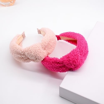 Stylish BEGOOD Knotted Headbands 2Pcs for Women - Pink