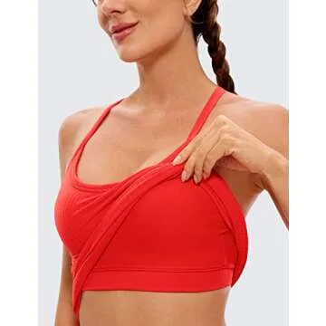 CRZ YOGA Seamless Workout Tank Tops for Women Racerback