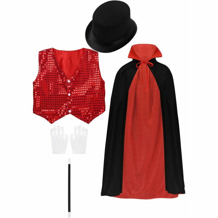 Kids Magician Cosplay Costumes for Halloween & Dress Up