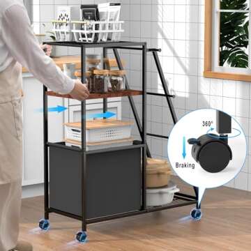 Junyuhomeline Standing Towel Rack,3 Tier Towel Rack Stand with 1 Storage Baskets & 3 Hooks,Towel Racks for Bathroom,Portable Rolling Blanket Ladder,Freestanding Towel Rack for Outdoor Pool, Bedroom