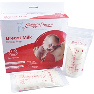 8 Oz Breastmilk Storage Bags - Leak Proof & BPA Free