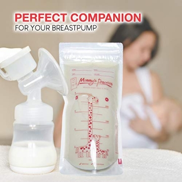 8 Oz Breastmilk Storage Bags - Leak Proof & BPA Free