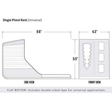 VAULTEK Modular Pistol Rack for Secure Handgun Storage
