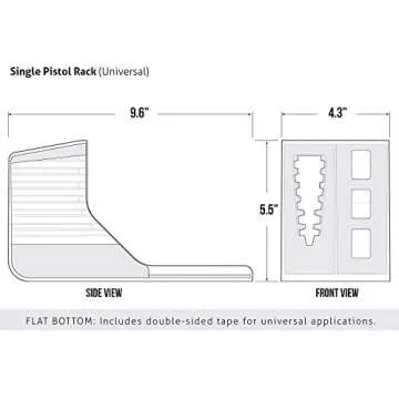VAULTEK Modular Pistol Rack for Secure Handgun Storage