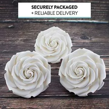Global Sugar Art Rebecca Rose Sugar Cake Flowers, Elegant Baking