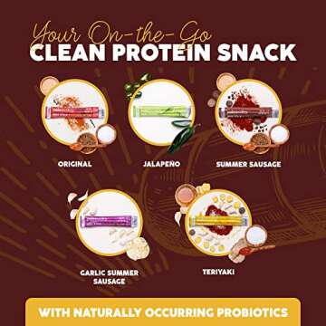 Paleovalley 100% Grass Fed Summer Sausage Beef Sticks - Delicious Gluten Free Beef Snack - High Protein Keto Friendly