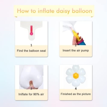 ZFUNBO Daisy Balloon Garland Arch Kit for All Occasions
