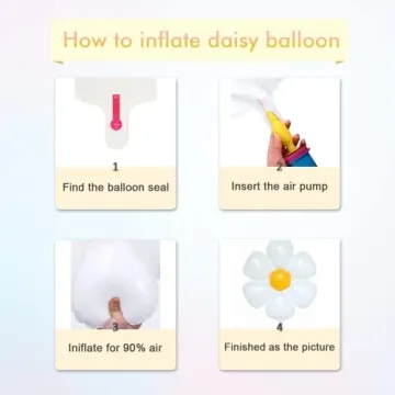 ZFUNBO Daisy Balloon Garland Arch Kit for All Occasions