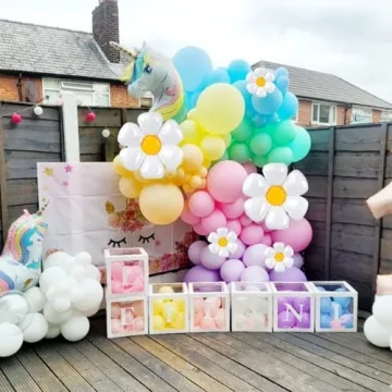 ZFUNBO Daisy Balloon Garland Arch Kit for All Occasions