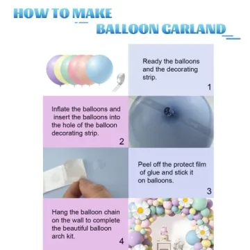 ZFUNBO Daisy Balloon Garland Arch Kit for All Occasions