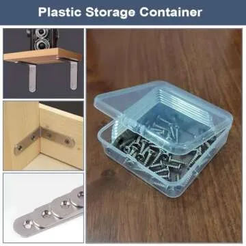 YEWLACA 6Pcs Corner Brace L Bracket Heavy Duty 65x65mm Right Angle Brackets Stainless Steel Corner Brackets with Screws, Brackets Joint Fastener for Wood