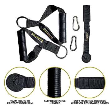 DRAPER'S STRENGTH Heavy Duty Resistance Stretch Loop Bands for Powerlifting Workout Exercise and Assisted Pull Ups (#12 5 Band Set Yellow-Green)