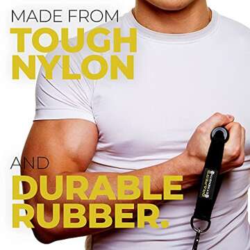 DRAPER'S STRENGTH Heavy Duty Resistance Stretch Loop Bands for Powerlifting Workout Exercise and Assisted Pull Ups (#12 5 Band Set Yellow-Green)