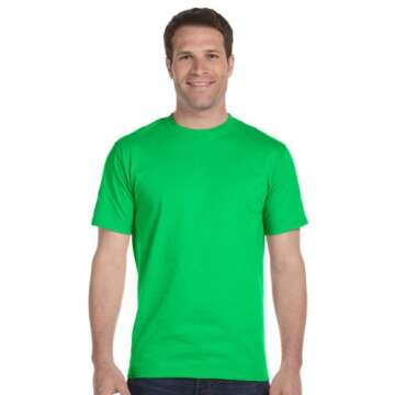 Gildan Mens DryBlend 5.6 oz. 50/50 T-Shirt(G800)-Black-L