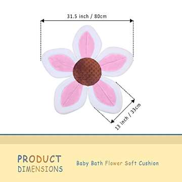 Baby Bath Flower Cushion - Soft, Non-Slip & Cute!