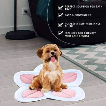 Baby Bath Flower Cushion - Soft, Non-Slip & Cute!