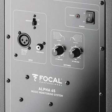 Focal 2x Alpha 65 6.5" Active 2-Way Near Field Professional Monitoring Speaker, 105W Power