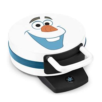 Disney Olaf Waffle Maker, 12"x5"x9", White