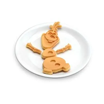 Disney Olaf Waffle Maker, 12"x5"x9", White