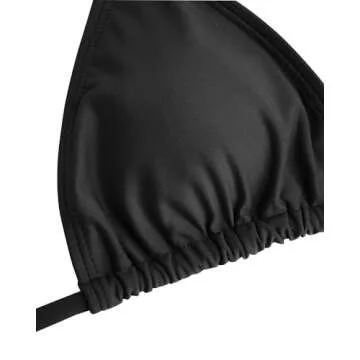 VOLAFA Women's Stylish Triangle Bikini Set for Summer Fun