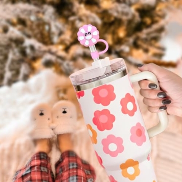 Cute Silicone Straw Covers for Stanley Cup | 6Pcs Pack